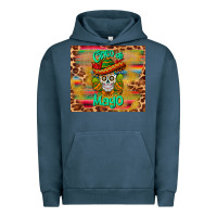 Pigment Midnight Navy cinco de mayo sombrero skull Urban Hoodie - BarkalooDesign