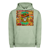 Pigment Oil Green cinco de mayo sombrero skull Urban Hoodie - BarkalooDesign