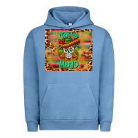 Pigment Pebble Blue cinco de mayo sombrero skull Urban Hoodie - BarkalooDesign