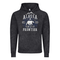 Vintage Black Alaska The Last Frontier Vintage Hoodie - lanVoArt