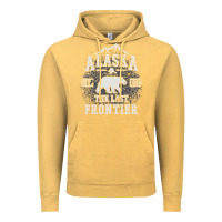 Vintage Mustard Alaska The Last Frontier Vintage Hoodie - lanVoArt