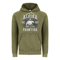Vintage Olive Alaska The Last Frontier Vintage Hoodie - lanVoArt