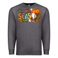 Charcoal Heather tis the season baseball Premium Sweatshirt - RacoonDesign