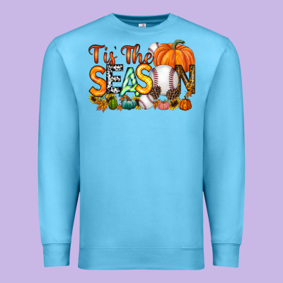 Tis The Season Baseball Premium Sweatshirt Designed By Racoondesign