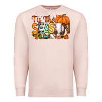 Pale Pink tis the season baseball Premium Sweatshirt - RacoonDesign