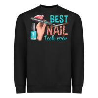 Black best nail tech ever bbs Heavyweight Sweatshirt - BundleAndBundleShop