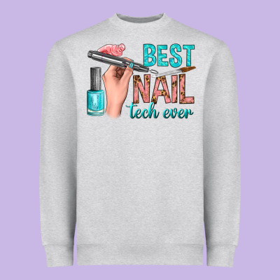 Best Nail Tech Ever Bbs Heavyweight Sweatshirt Designed By Bundleandbundleshop