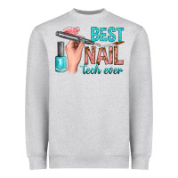Heather Grey best nail tech ever bbs Heavyweight Sweatshirt - BundleAndBundleShop