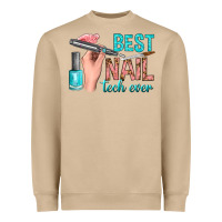 Mushroom best nail tech ever bbs Heavyweight Sweatshirt - BundleAndBundleShop