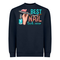 Navy best nail tech ever bbs Heavyweight Sweatshirt - BundleAndBundleShop