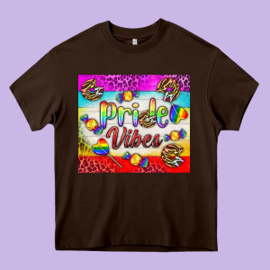 Pride Vibes Lgbtq+ Tumbler Heavy Core Tee Designed By Bundleandbundleshop