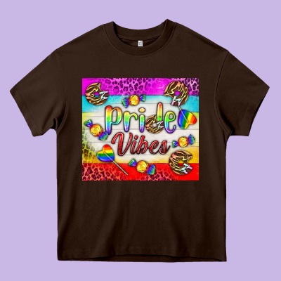 Pride Vibes Lgbtq+ Tumbler Heavy Core Tee Designed By Bundleandbundleshop