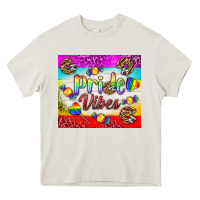 Cream Pride Vibes LGBTQ+ Tumbler Heavy Core Tee - BundleAndBundleShop