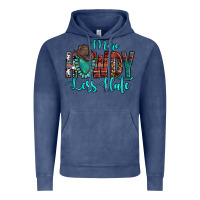 Vintage Denim Western More Howdy Less Hate Cowboy Hat Gemstone Vintage Hoodie - HowdyJamesFarm