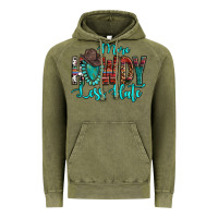 Vintage Olive Western More Howdy Less Hate Cowboy Hat Gemstone Vintage Hoodie - HowdyJamesFarm