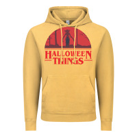 Vintage Mustard Halloween Things Strange Halloween Vintage Hoodie - lanVoArt