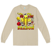 Mushroom tis the season softball halloween Long Sleeve Tee - CowGirlArtShop