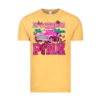 Vintage Mustard In October We Wear Pink Truck Vintage Tee - texasbilliewilder