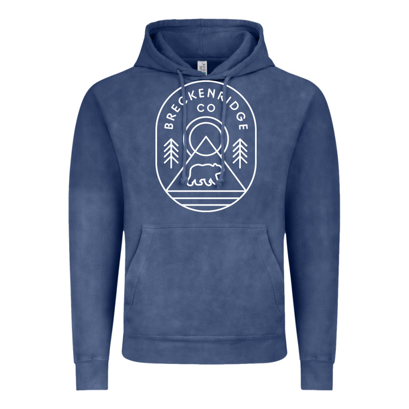 Breckenridge Colorado Bear Mountains Trees Hiking Vintage Hoodie by lanVoArt | Teevron