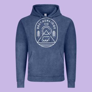 Breckenridge Colorado Bear Mountains Trees Hiking Vintage Hoodie Designed By Lanvoart