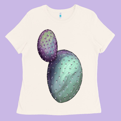 Opunthia Santa Rita Cactus Ladies Tee Designed By Lillyallendesigns