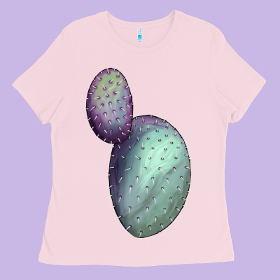 Opunthia Santa Rita Cactus Ladies Tee Designed By Lillyallendesigns