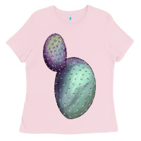 Bubblegum Pink Opunthia Santa Rita Cactus Ladies Tee - LillyAllenDesigns