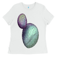 White Opunthia Santa Rita Cactus Ladies Tee - LillyAllenDesigns