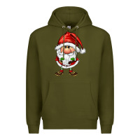 Army Green santa gnomes Premium Hoodie - FaDigitalArtStudio