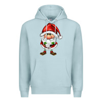 Blue Mist santa gnomes Premium Hoodie - FaDigitalArtStudio