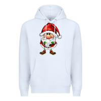 White santa gnomes Premium Hoodie - FaDigitalArtStudio