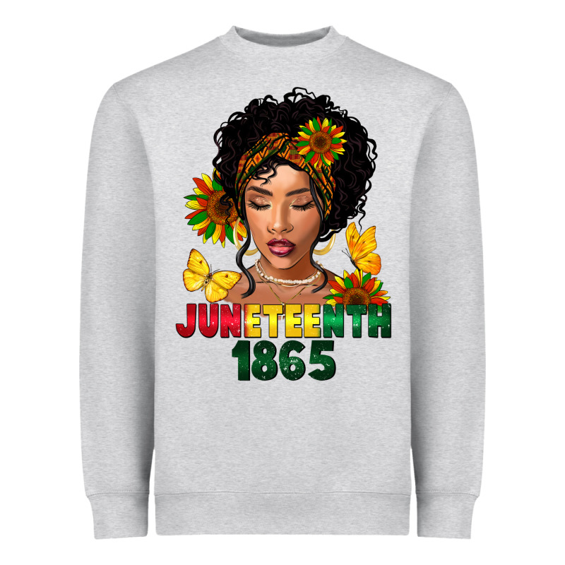 Juneteenth 1865 Black Woman Heavyweight Sweatshirt by FaDigitalArtStudio | Teevron