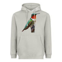 Moon Dust Ruby Throated Hummingbird Bird Heavyweight Hoodie - LillyAllenDesigns