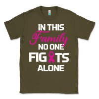 Army Green In This Family No One Fights Alone Cancer Survivor Classic Tee - Bettercallsaul