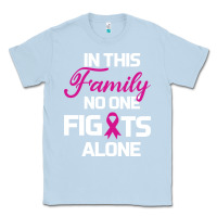 Dusty Blue In This Family No One Fights Alone Cancer Survivor Classic Tee - Bettercallsaul