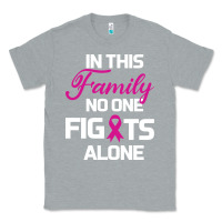 Heather Grey In This Family No One Fights Alone Cancer Survivor Classic Tee - Bettercallsaul