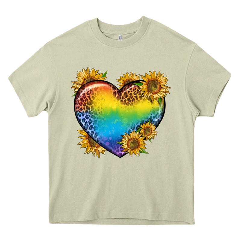 Pride Heart And Sunflower Heavy Core Tee by BundleAndBundleShop | Teevron