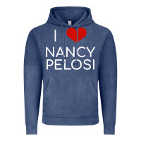 Vintage Denim Limited Edition I Love Nancy Pelosi Heart Madam Speaker Democratic Pol Vintage Hoodie - lanVoArt
