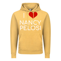 Vintage Mustard Limited Edition I Love Nancy Pelosi Heart Madam Speaker Democratic Pol Vintage Hoodie - lanVoArt