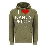 Vintage Olive Limited Edition I Love Nancy Pelosi Heart Madam Speaker Democratic Pol Vintage Hoodie - lanVoArt