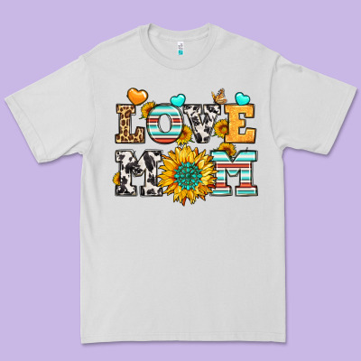 Love Mom Premium Tee Designed By Lillyallendesigns