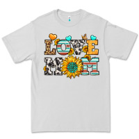 Dove Grey love mom Premium Tee - LillyAllenDesigns