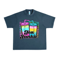 Midnight Navy tea junkie Urban Heavy Tee - JahusDesignShop