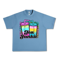 Pebble Blue tea junkie Urban Heavy Tee - JahusDesignShop