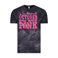 Cloud Black In October We Wear Pink with Gnome Vintage Tee - texasbilliewilder