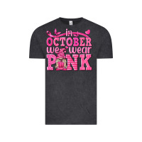 Vintage Black In October We Wear Pink with Gnome Vintage Tee - texasbilliewilder