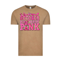 Vintage Coffee In October We Wear Pink with Gnome Vintage Tee - texasbilliewilder