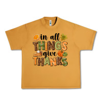 Peanut Butter In all things give thanks Urban Heavy Tee - NancyCooperArtShop