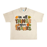 Sandshell In all things give thanks Urban Heavy Tee - NancyCooperArtShop