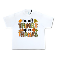 White In all things give thanks Urban Heavy Tee - NancyCooperArtShop